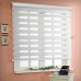 FixtureDisplays® Light Filter Pleated Fabric Shade, Blind Window, White, 87.8